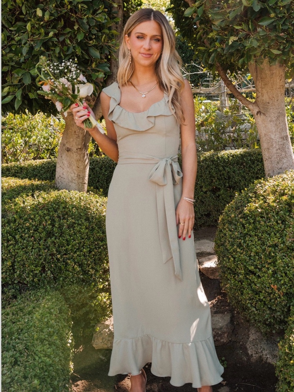 Show Me Your Mumu Sage Green Formal Dress